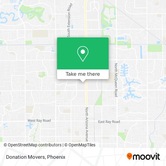 Donation Movers map