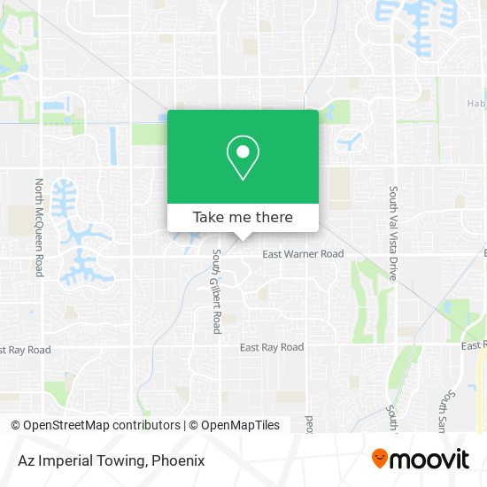 Az Imperial Towing map