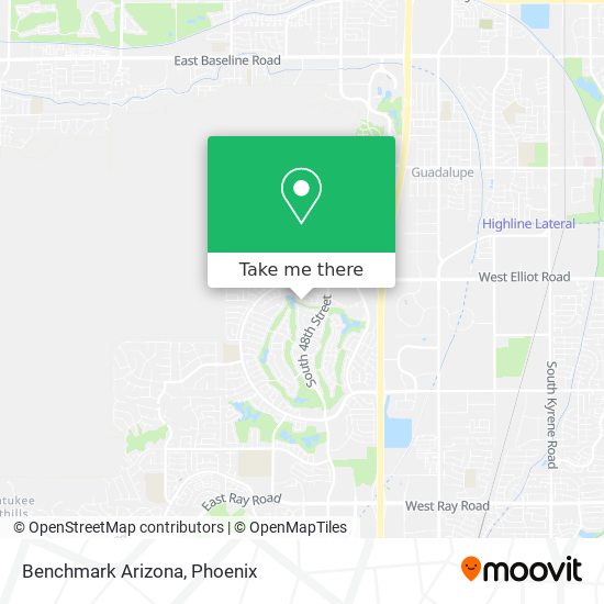 Benchmark Arizona map