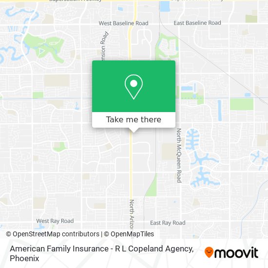 Mapa de American Family Insurance - R L Copeland Agency