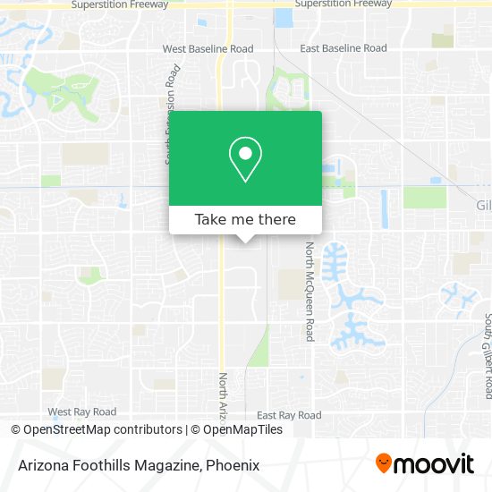 Arizona Foothills Magazine map