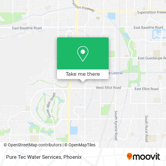 Pure Tec Water Services map