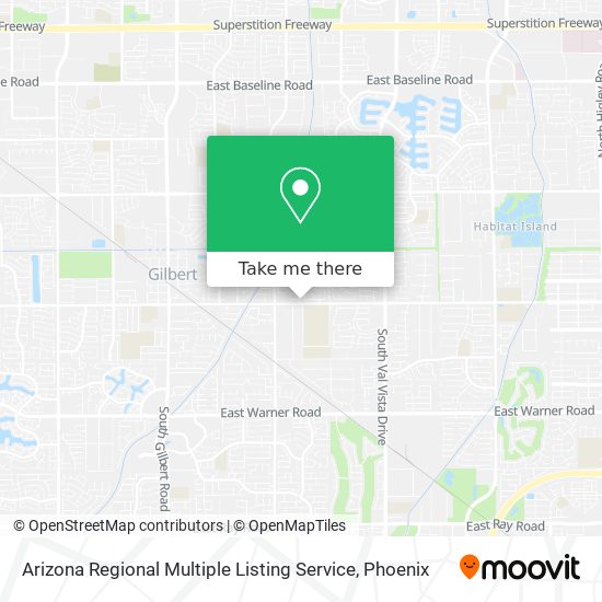 Mapa de Arizona Regional Multiple Listing Service