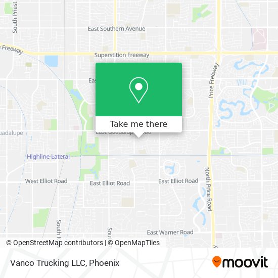 Vanco Trucking LLC map