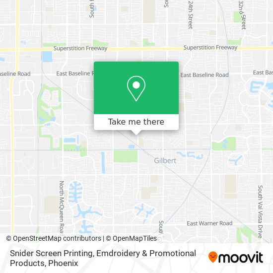 Snider Screen Printing, Emdroidery & Promotional Products map