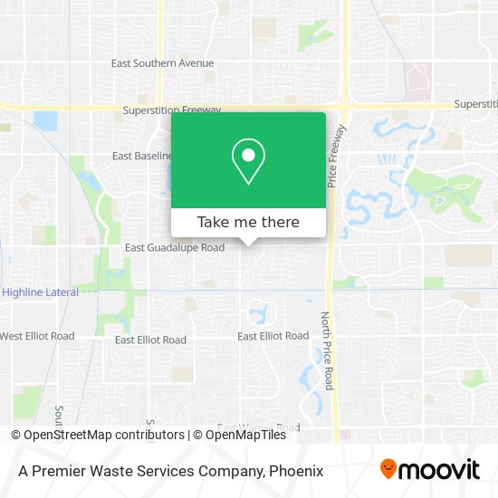 A Premier Waste Services Company map