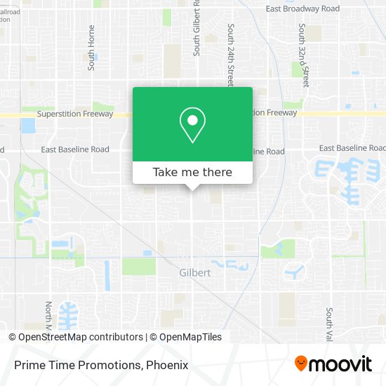 Mapa de Prime Time Promotions