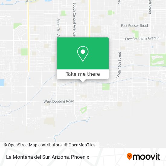 Mapa de La Montana del Sur, Arizona