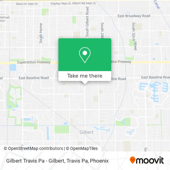 Gilbert Travis Pa - Gilbert, Travis Pa map