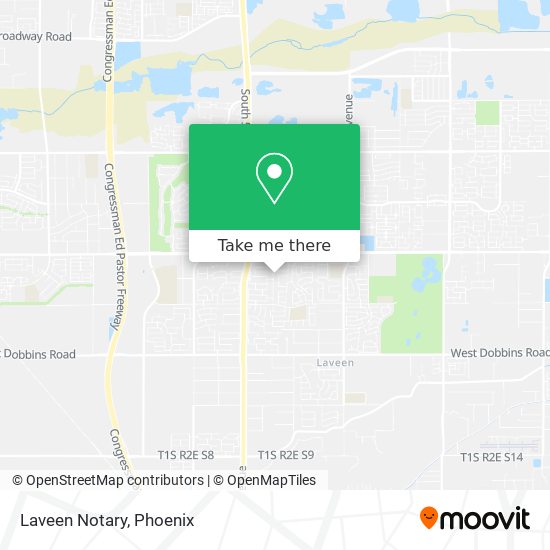 Laveen Notary map