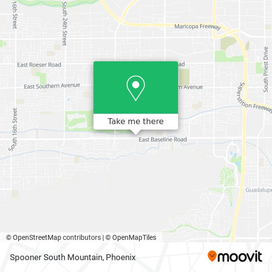 Spooner South Mountain map