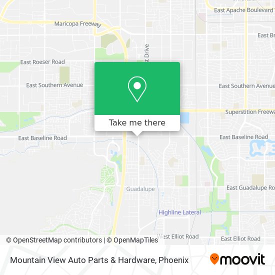 Mapa de Mountain View Auto Parts & Hardware