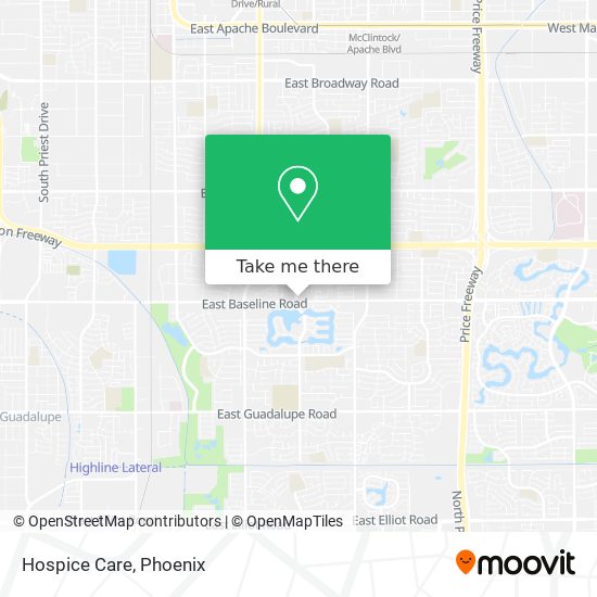 Hospice Care map