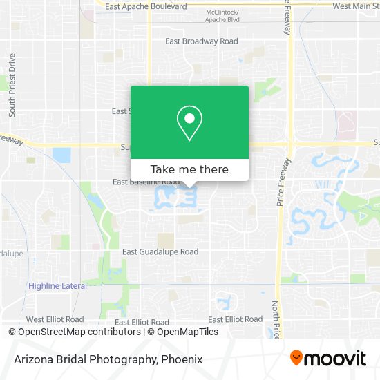 Mapa de Arizona Bridal Photography