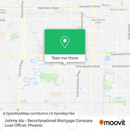 Johnny Alo - Securitynational Mortgage Company Loan Officer map