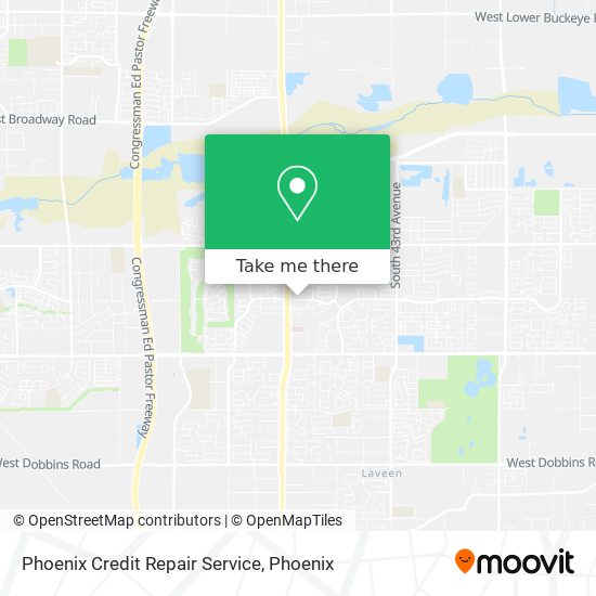 Phoenix Credit Repair Service map