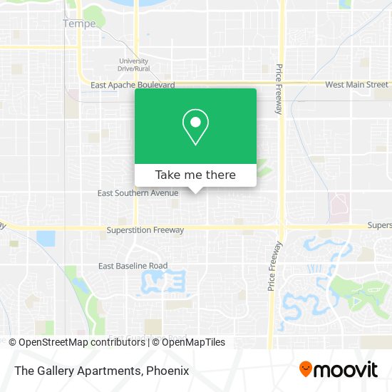 The Gallery Apartments map