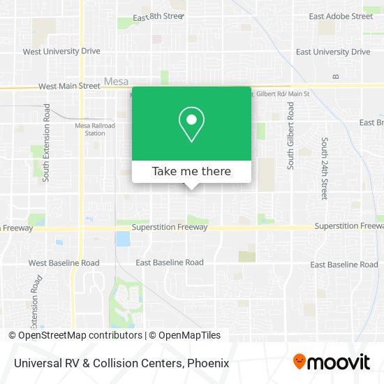 Universal RV & Collision Centers map