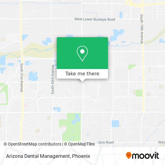 Arizona Dental Management map