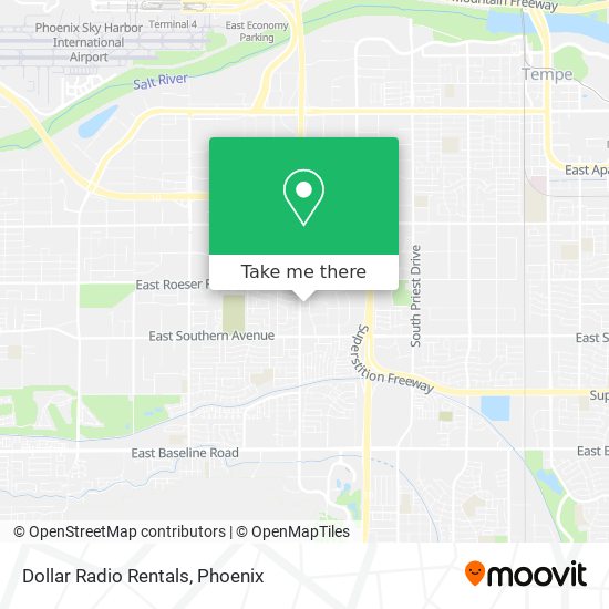 Dollar Radio Rentals map