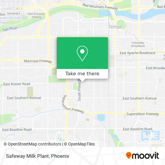 Safeway Milk Plant map