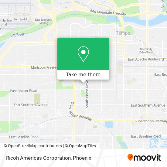 Ricoh Americas Corporation map