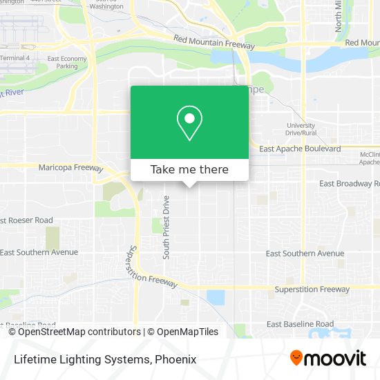 Lifetime Lighting Systems map