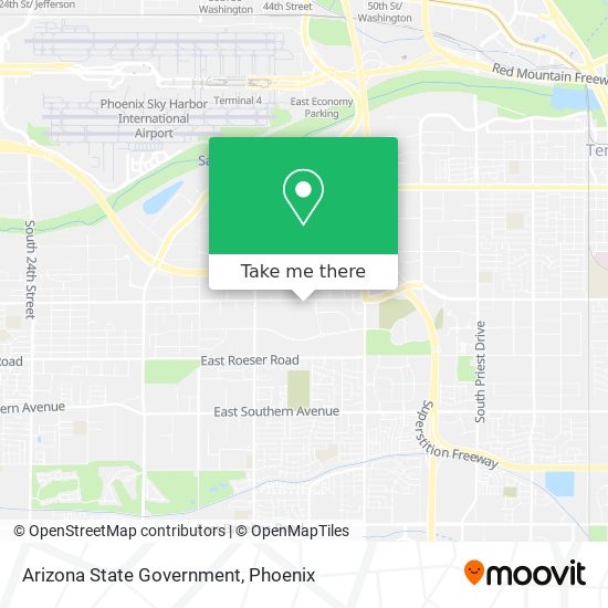 Arizona State Government map