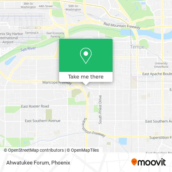 Ahwatukee Forum map