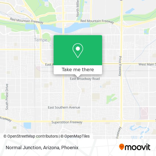 Normal Junction, Arizona map