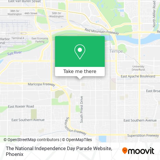 The National Independence Day Parade Website map