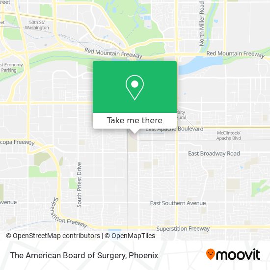 The American Board of Surgery map