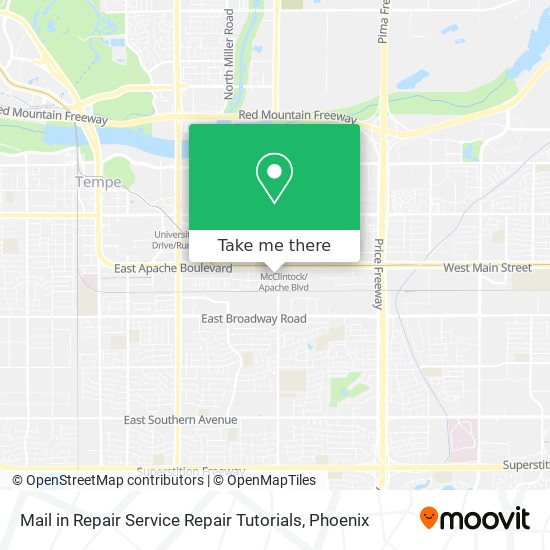 Mail in Repair Service Repair Tutorials map