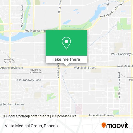 Mapa de Vista Medical Group