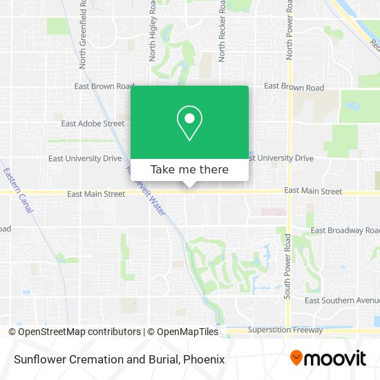 Mapa de Sunflower Cremation and Burial