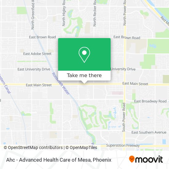 Mapa de Ahc - Advanced Health Care of Mesa