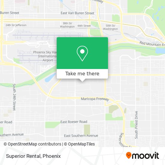 Superior Rental map