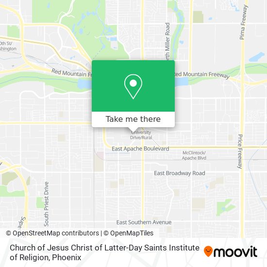Mapa de Church of Jesus Christ of Latter-Day Saints Institute of Religion