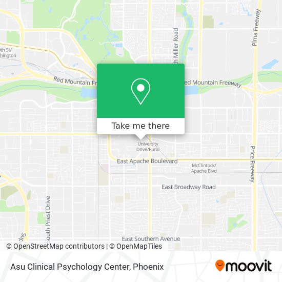 Asu Clinical Psychology Center map