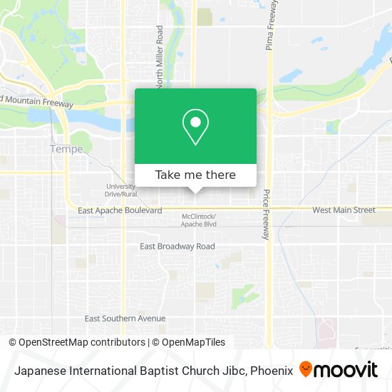 Japanese International Baptist Church Jibc map