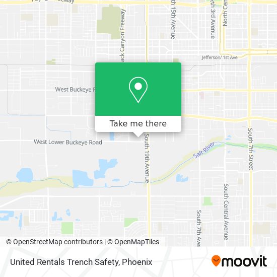 United Rentals Trench Safety map