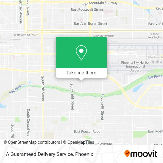 A Guaranteed Delivery Service map