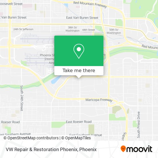 VW Repair & Restoration Phoenix map