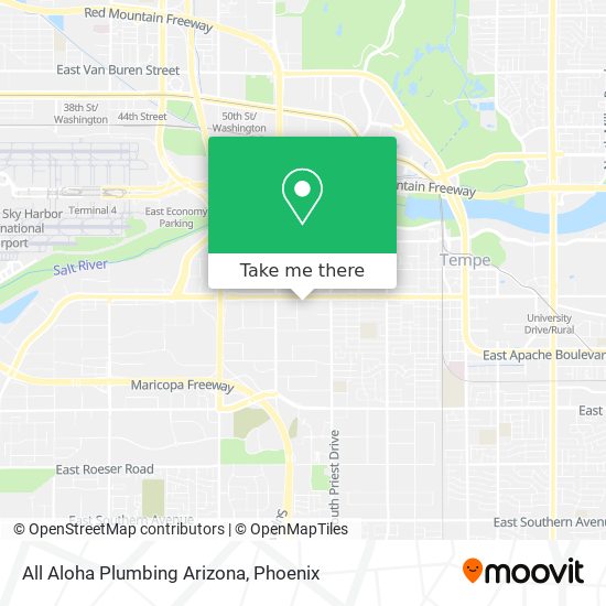 Mapa de All Aloha Plumbing Arizona