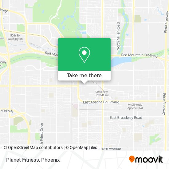 Planet Fitness map