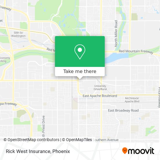 Rick West Insurance map