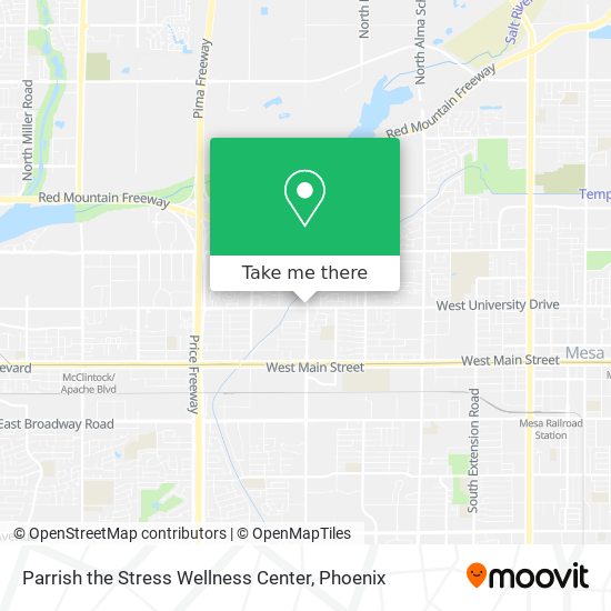 Parrish the Stress Wellness Center map