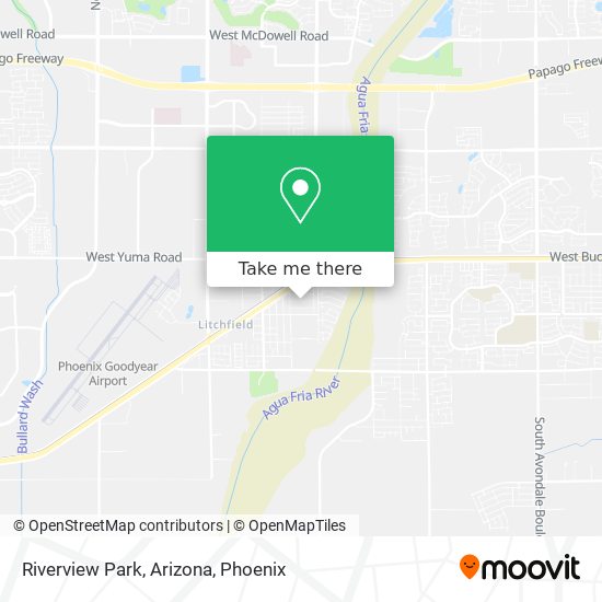 Riverview Park, Arizona map