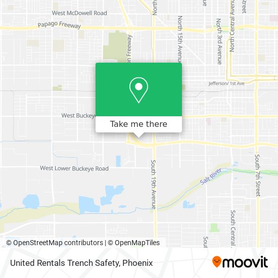 United Rentals Trench Safety map