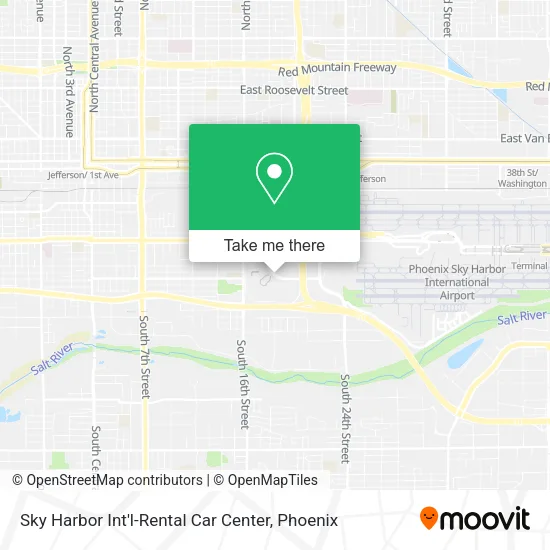 Sky Harbor Int'l-Rental Car Center map